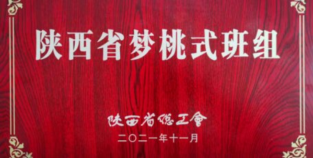 陜焦公司煉焦二車間維修班組喜獲 陜西省“夢桃式班組”榮譽(yù)稱號